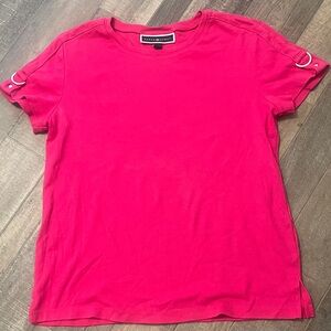 Karen Scott Pink Short Sleeve Tee